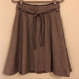 Banana Republic retro-style wool herringbone skirt